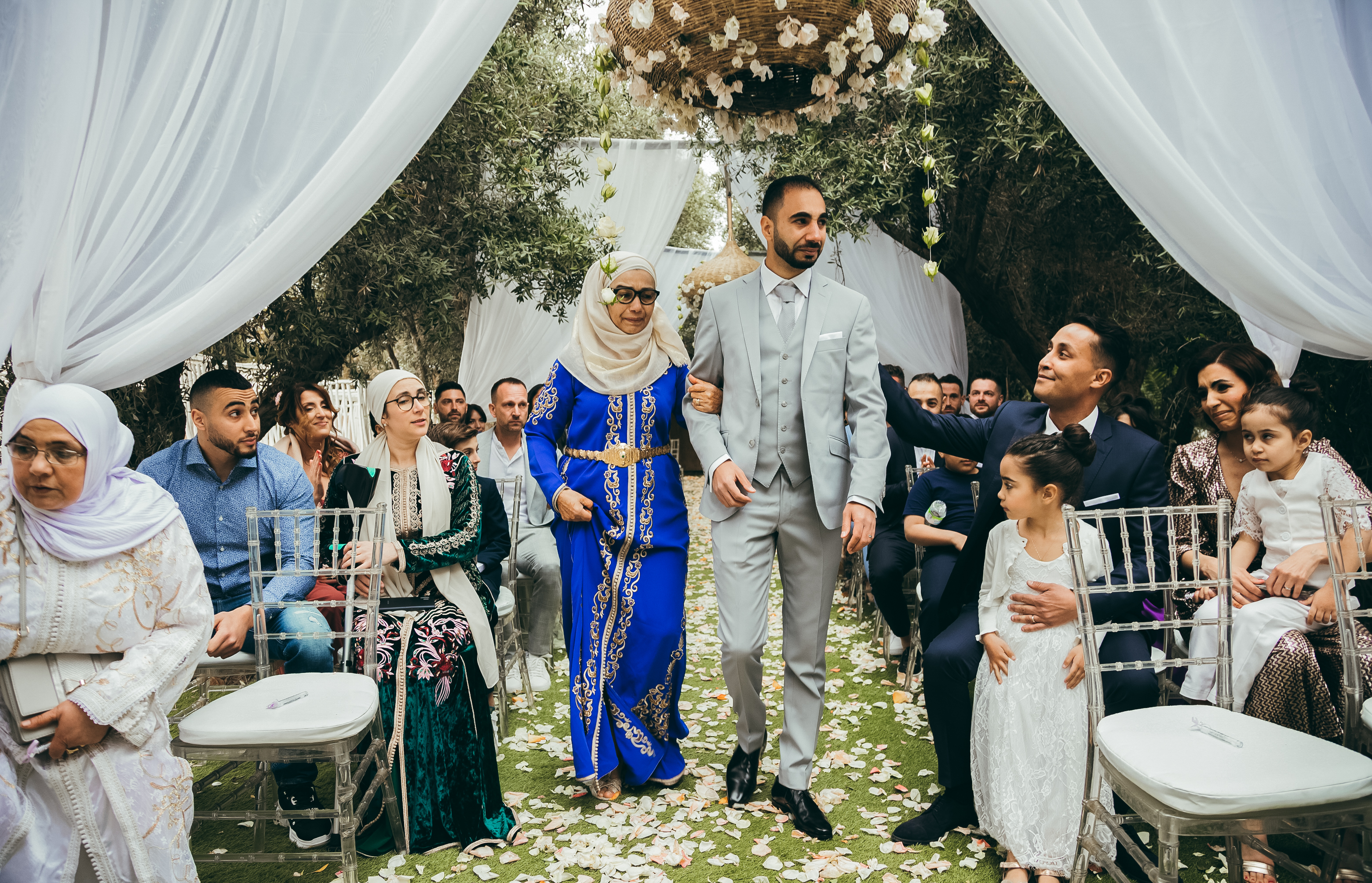 Cérémonie de mariage capturée par le photographe Alex Wong à Marrakech